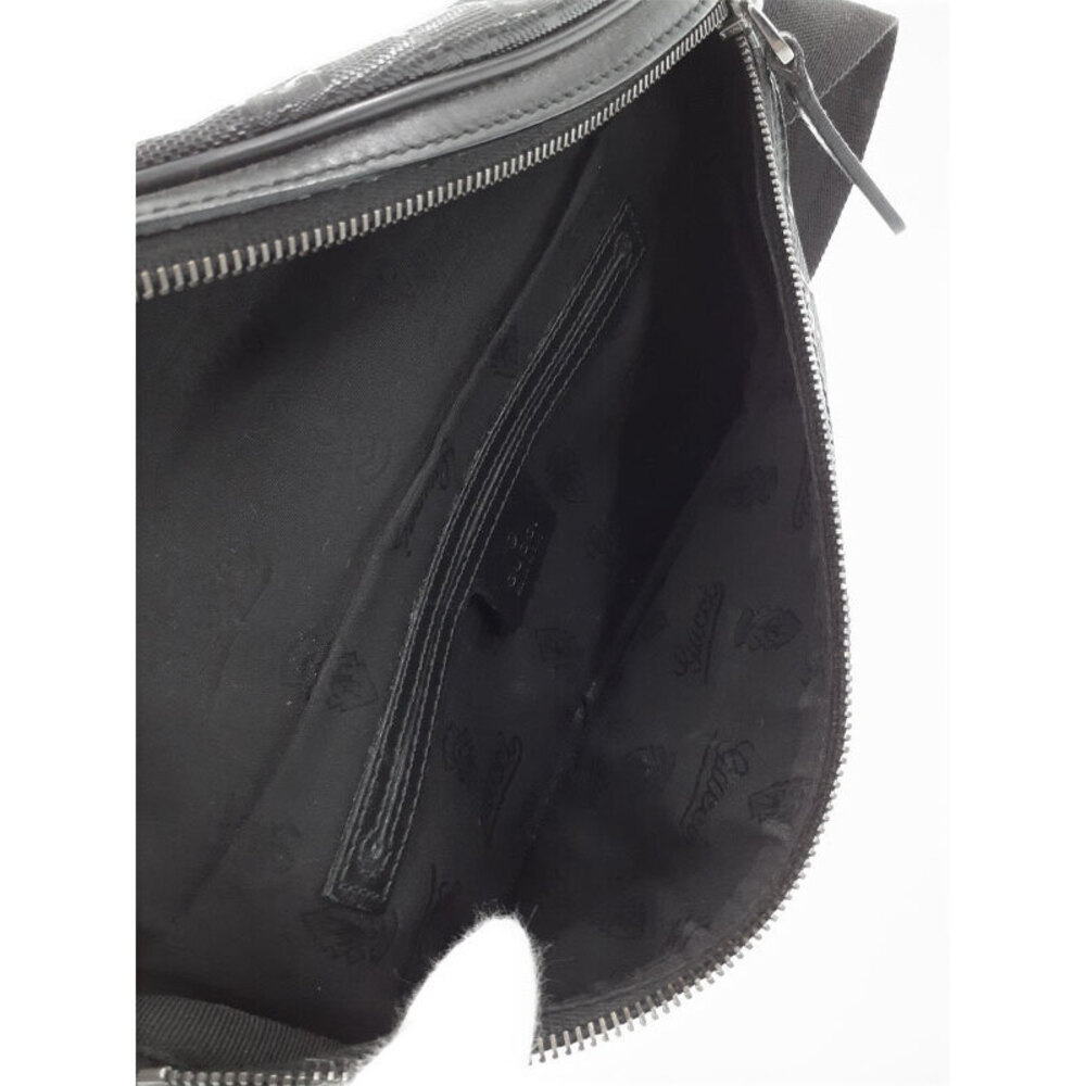Gucci Crossbody Bum Bag Black GG Belt Imprime Body - Picture 3 of 9